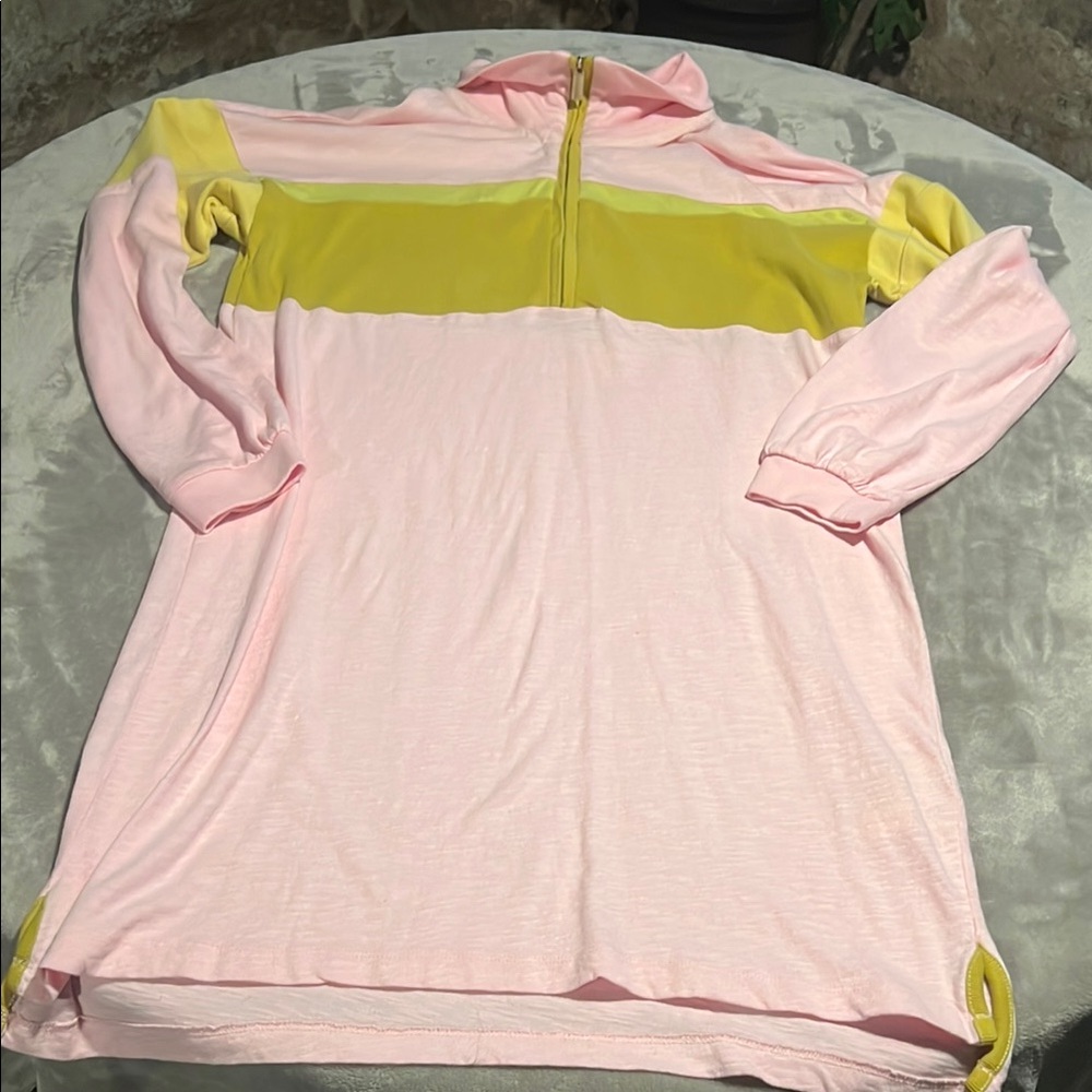 Daily Practice, Pink and Yellow Long Sleeve Dress. Size xs